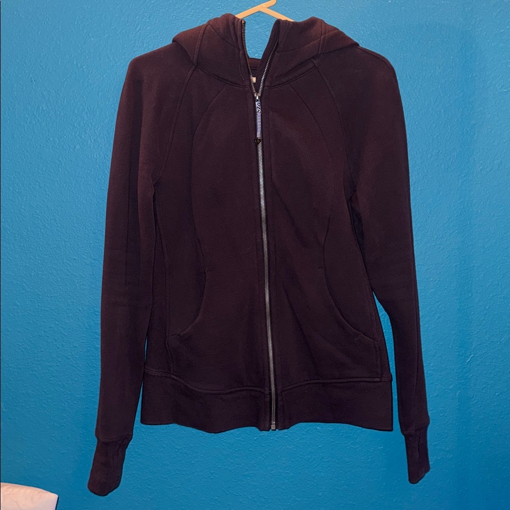 Lululemon Dark Purple Scuba Zip Jacket